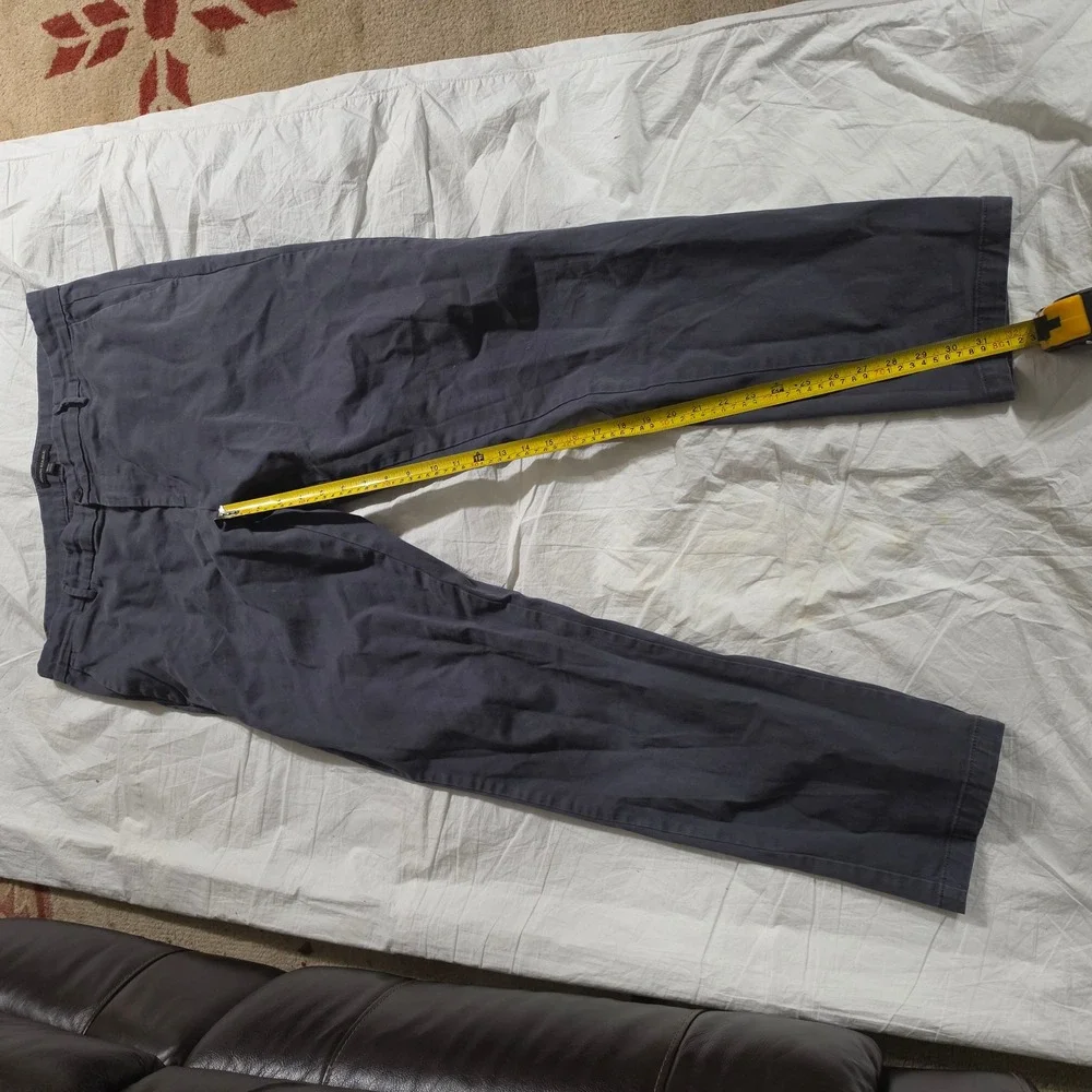 Banana Republic Fulton Skinny Chino Pants Mens 38x34 Charcoal Gray Stretch